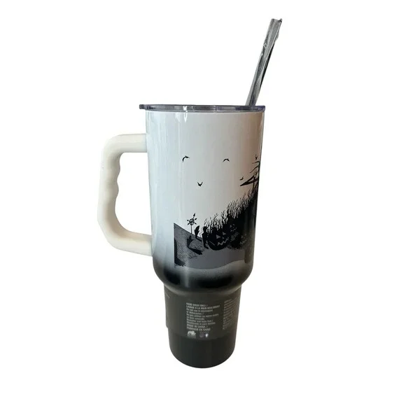 New Nightmare Before Christmas Stainless Tumbler 40oz Cup Mug Jack Skellington - Picture 2 of 7